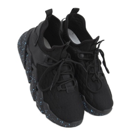 Buty sportowe skarpetkowe Indu Black czarne