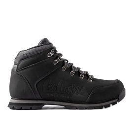 Czarne skórzane buty Lee Cooper LCJ-21-01-0705M
