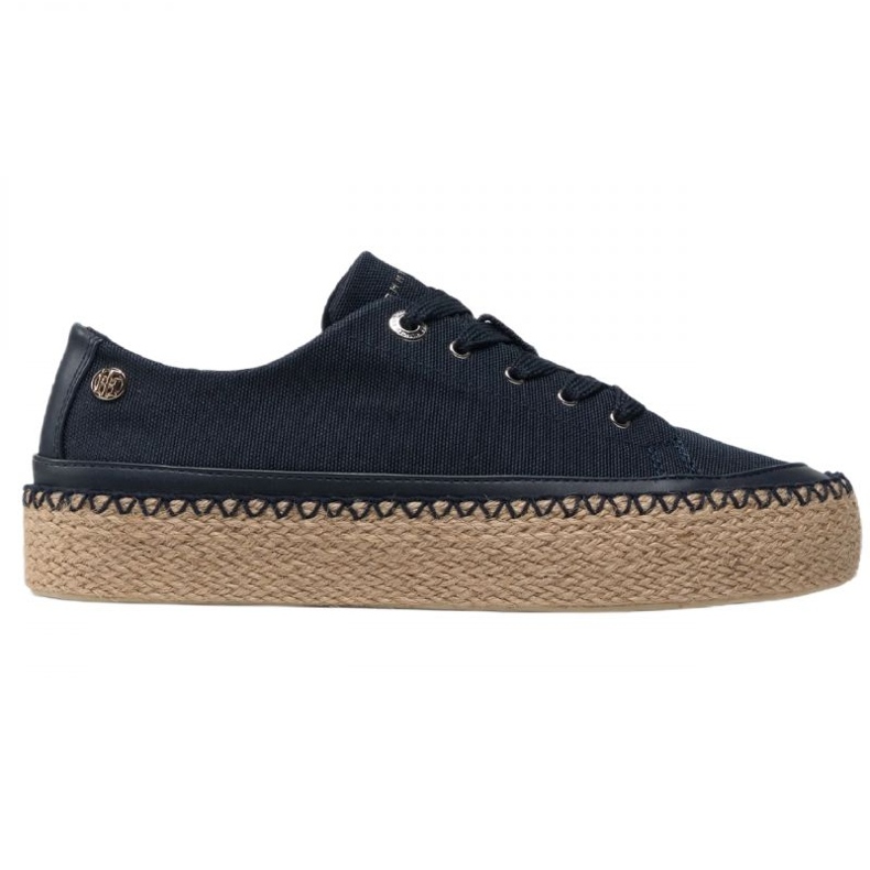 Buty Tommy Hilfiger Rope Vulc Sneaker W FW0FW06461 niebieskie