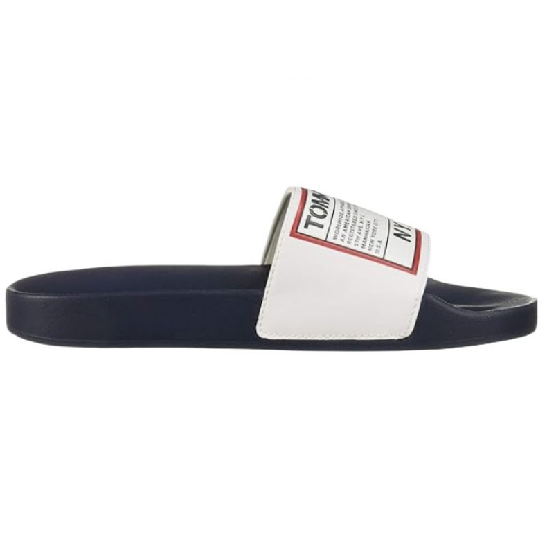 Tommy Hilfiger Klapki Tommy Jeans Patch Pool Slide M EM0EM00470 białe