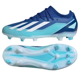 Buty adidas X CRAZYFAST.3 Fg Jr ID9354 niebieskie