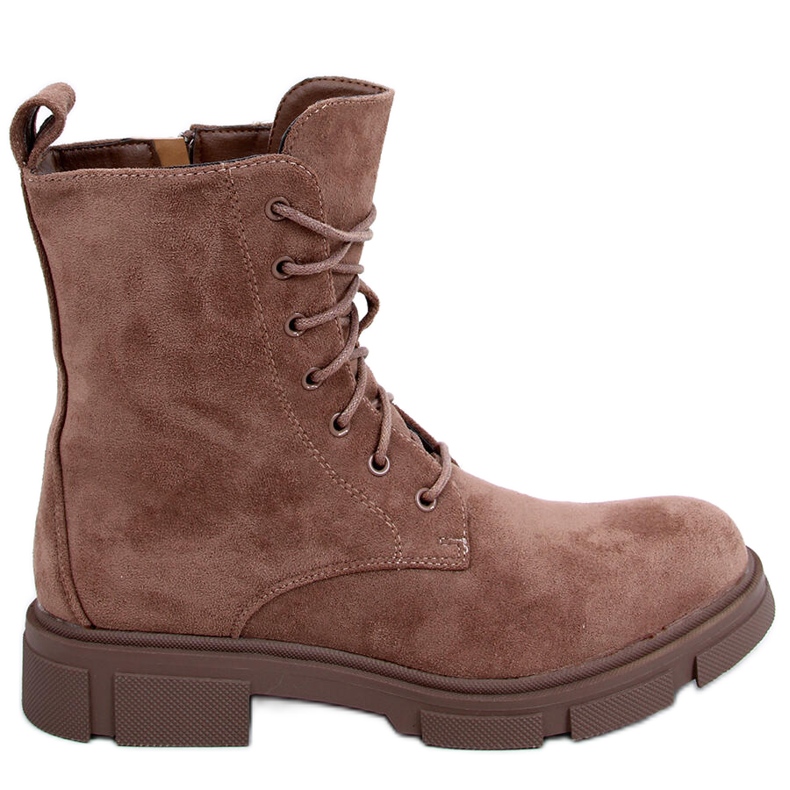 Workery sznurowane Turner Khaki brązowe