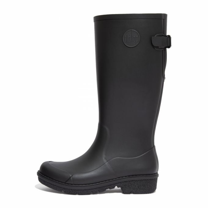 Buty FitFlop Wonderwelly Tall W AH7-090 czarne