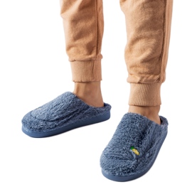 Granatowe kapcie Collinsville niebieskie