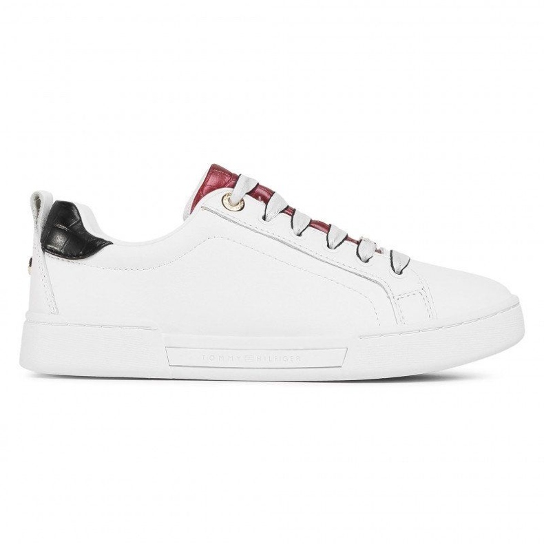 Buty Tommy Hilfiger Branded Outsole Croc Sneaker W FW0FW05214-YBR białe