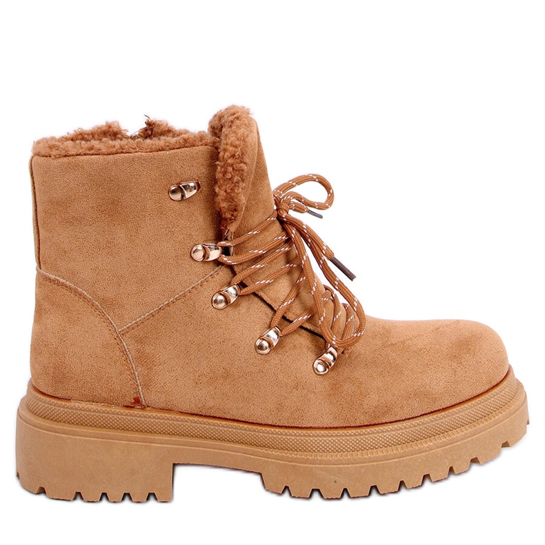 Botki traperki Winton Camel brązowe
