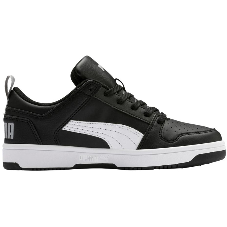 Buty dla dzieci Puma Rebound Layup Lo Sl czarne 370490 02