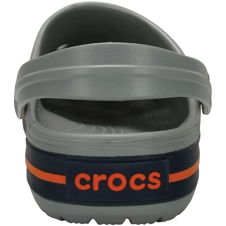 Chodaki męskie Crocs Crocband Clog szaro-pomarańczowe 11016 01U szare