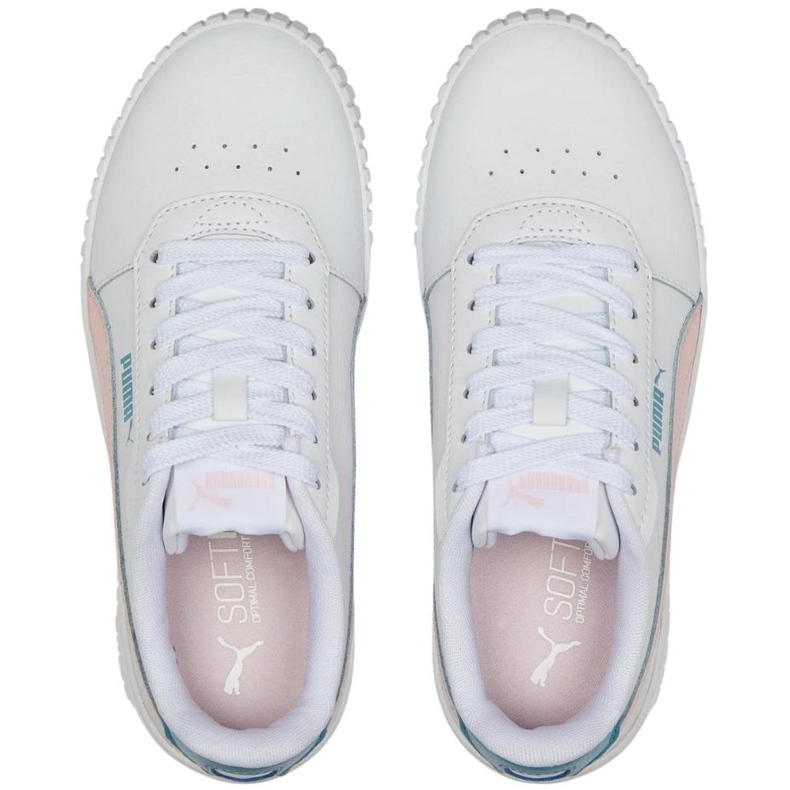 Buty dla dzieci Puma Carina 2.0 Jr biało-różowe 386185 05 białe