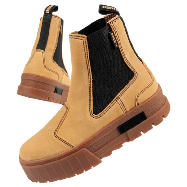Buty Puma Mayze Chelsea Suede W 382829 04 brązowe