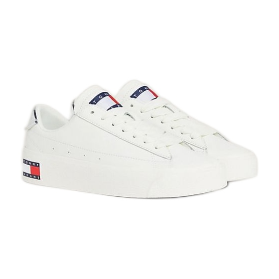 Buty Tommy Hilfiger Vulc Lealther Plat Lc M EN0EN02284YBL białe