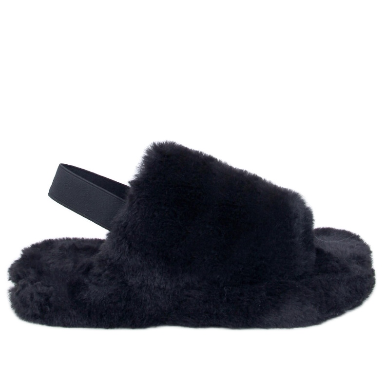 Kapcie damskie z gumką Quarr Czarne