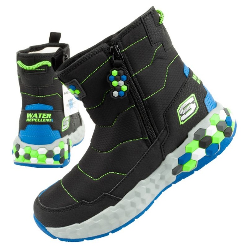 Śniegowce Skechers Jr 402216L/BBLM czarne