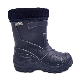 Kalosze Dziecięce Ocieplane Befado 162X103 Granatowe niebieskie