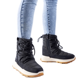 Czarne ocieplane śniegowce Stephen