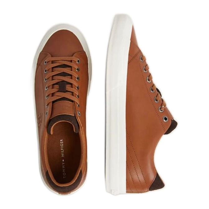 Buty Tommy Hilfiger Vulc Street Low Lth Prem M FM0FM04818 Gtu brązowe