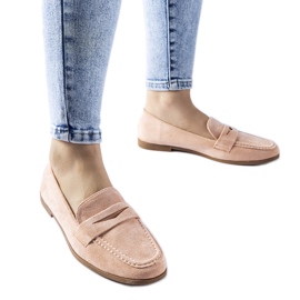 Różowe mokasyny z eko-zamszu Medford