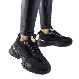 Czarne sportowe sneakersy Laudes