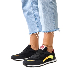 Czarne sportowe sneakersy Caviour