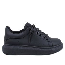 Sneakersy na koturnie Brans All Black czarne