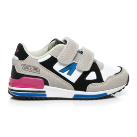 American Club Sportowe Buty Na Rzep szare