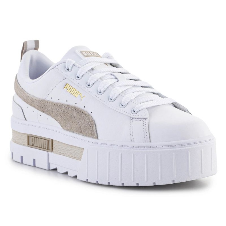 Buty Puma Mayze Lth platform W 381983-02 białe