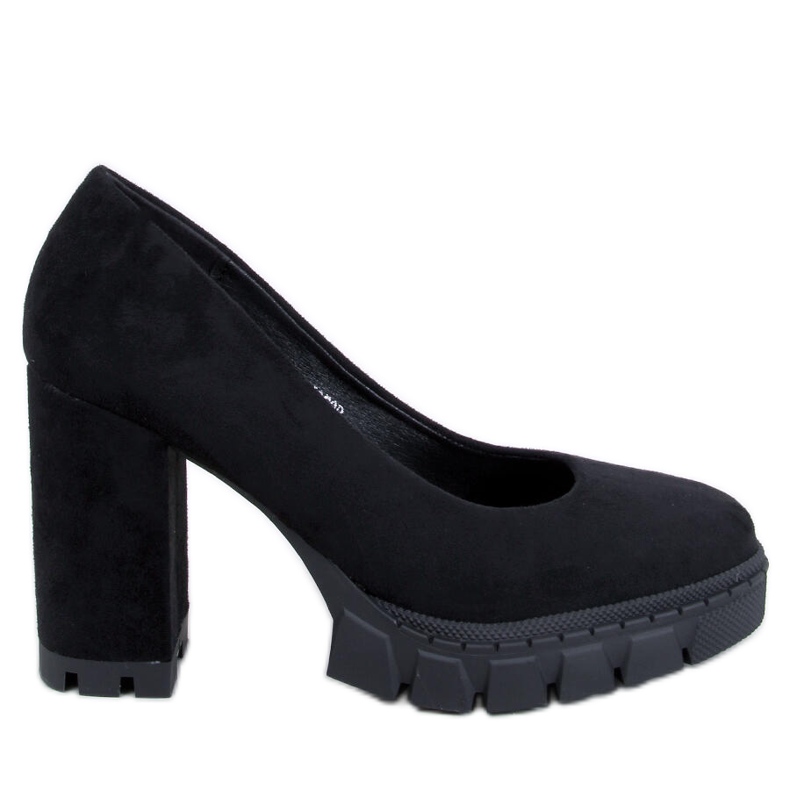 Czółenka na obcasie i platformie Angela Black czarne