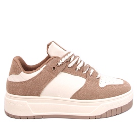Sneakersy damskie Minors Khaki beżowy