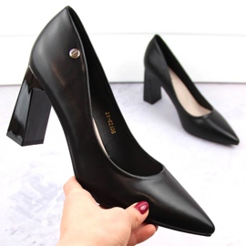 Czółenka Vinceza W JAN268A czarne