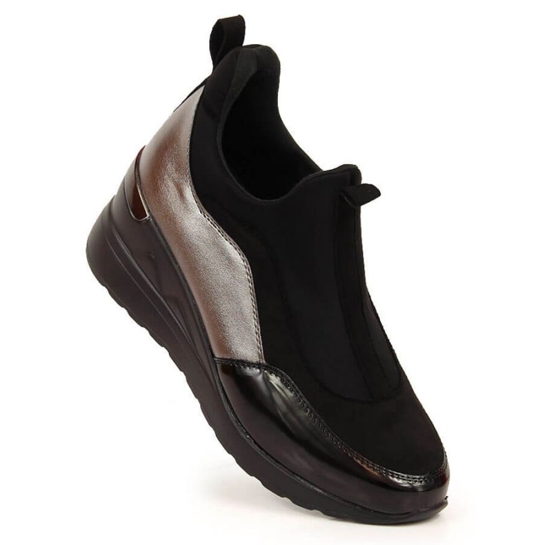 Półbuty na koturnie eVento W EVE360 czarne