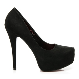 Yes Mile Szpilki na platformie czarne