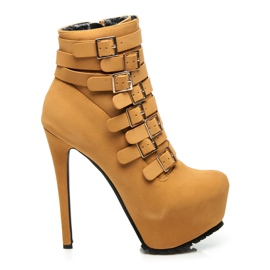 Sergio Todzi Botki na szpilce brązowe