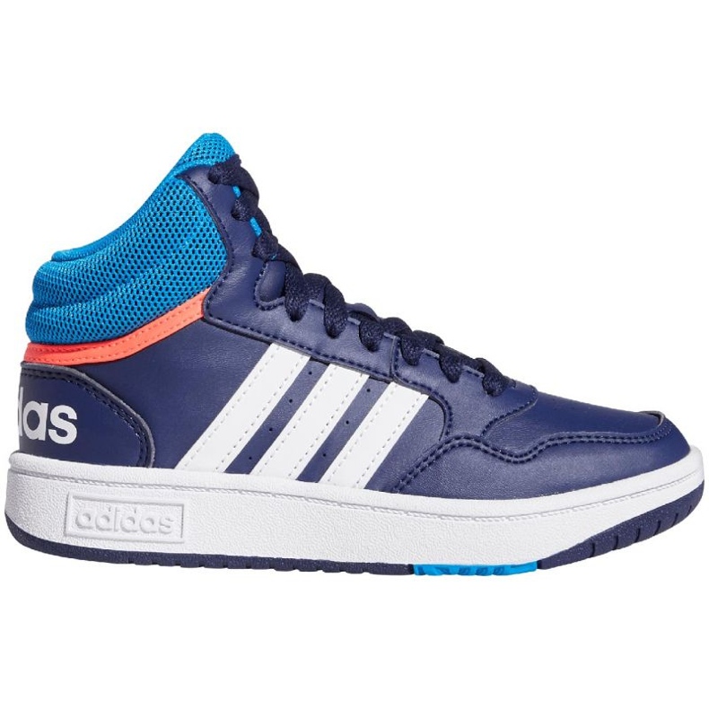 Buty adidas Hoops Mid Jr GW0400 niebieskie