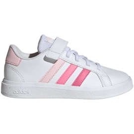 Buty adidas Grand Court Elastic Lace and Top Strap Jr IG4838 białe