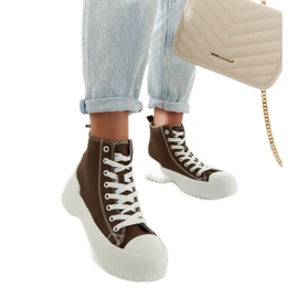 Zielone trampki za kostkę Ronchis