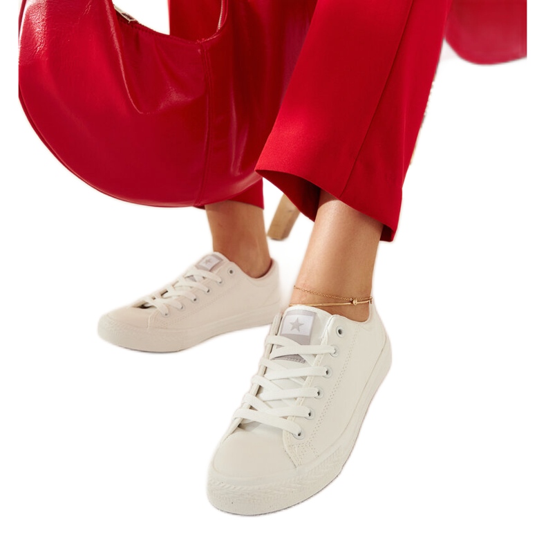 Białe sportowe trampki Kimberlee