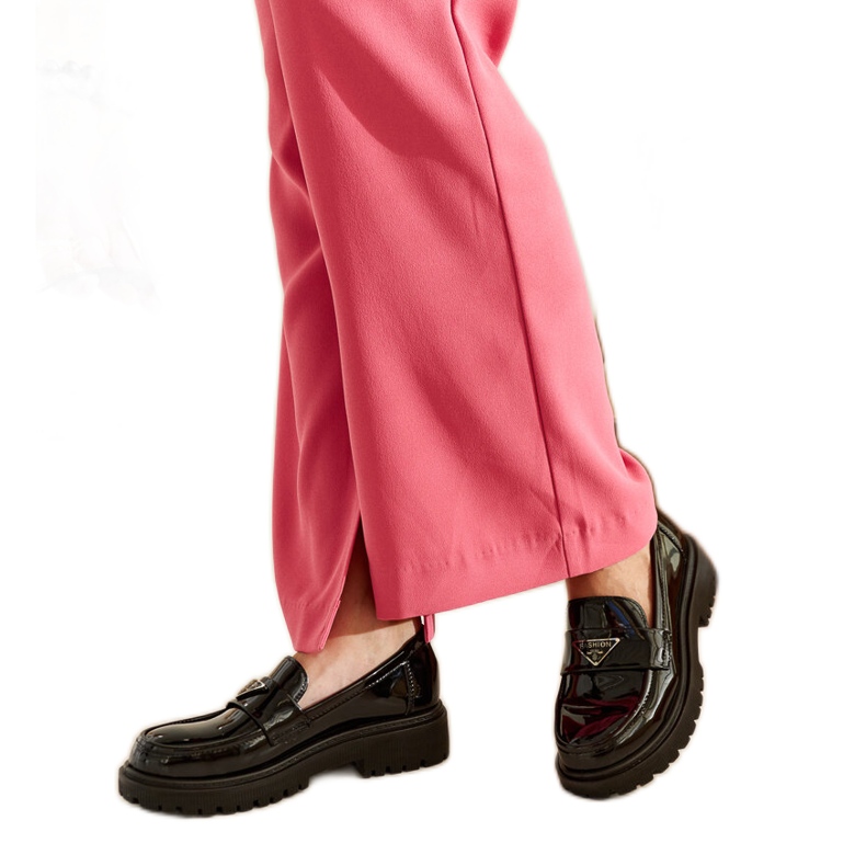 Czarne lakierowane mokasyny Teri