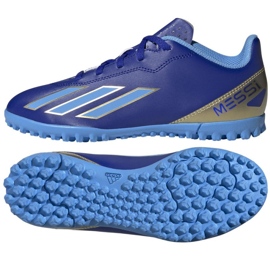 Buty adidas X Crazyfast Club Messi Jr Tf ID0722 niebieskie