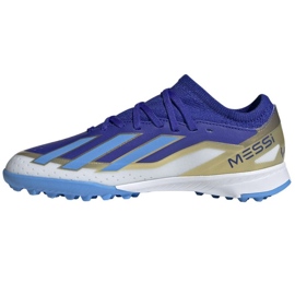 Buty adidas X Crazyfast League Messi Jr Tf ID0716 niebieskie