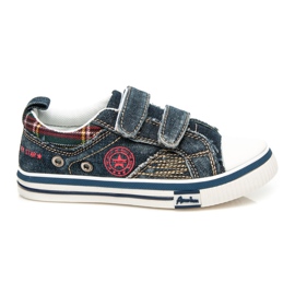 American Club Jeansowe trampki dla chłopca niebieskie
