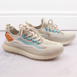 Buty sportowe męskie wsuwane beżowe Big Star NN174452 beżowy