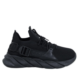 Sneakersy skarpetkowe Wades Black czarne