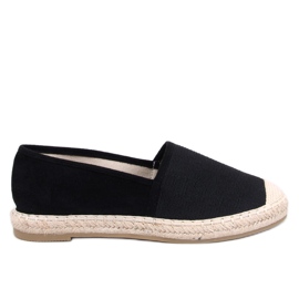 Espadryle damskie płócienne Haydon Black czarne