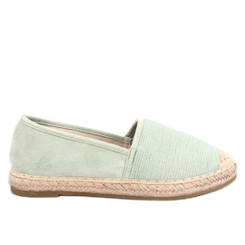 Espadryle damskie płócienne Haydon Green zielone