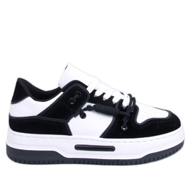 Sneakersy na wysokiej podeszwie Clavell Black czarne