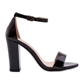 Sandały Na Słupku Czarne Thakko