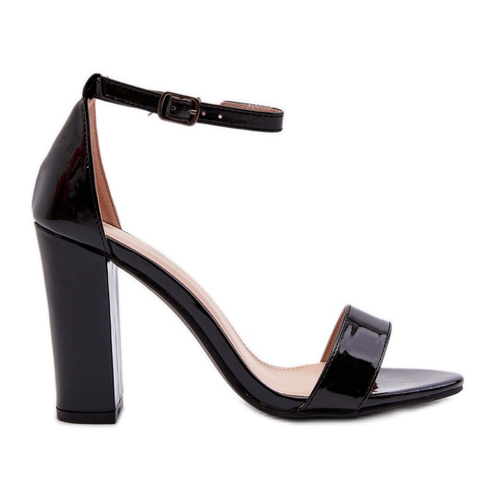 Sandały Na Słupku Czarne Thakko