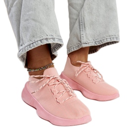 Różowe sneakersy sportowe Roshni