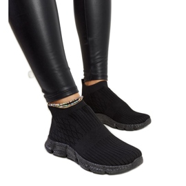 Czarne lekkie sneakersy sportowe Vaclava