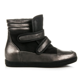 Show It Wysokie trampki z połyskiem szare